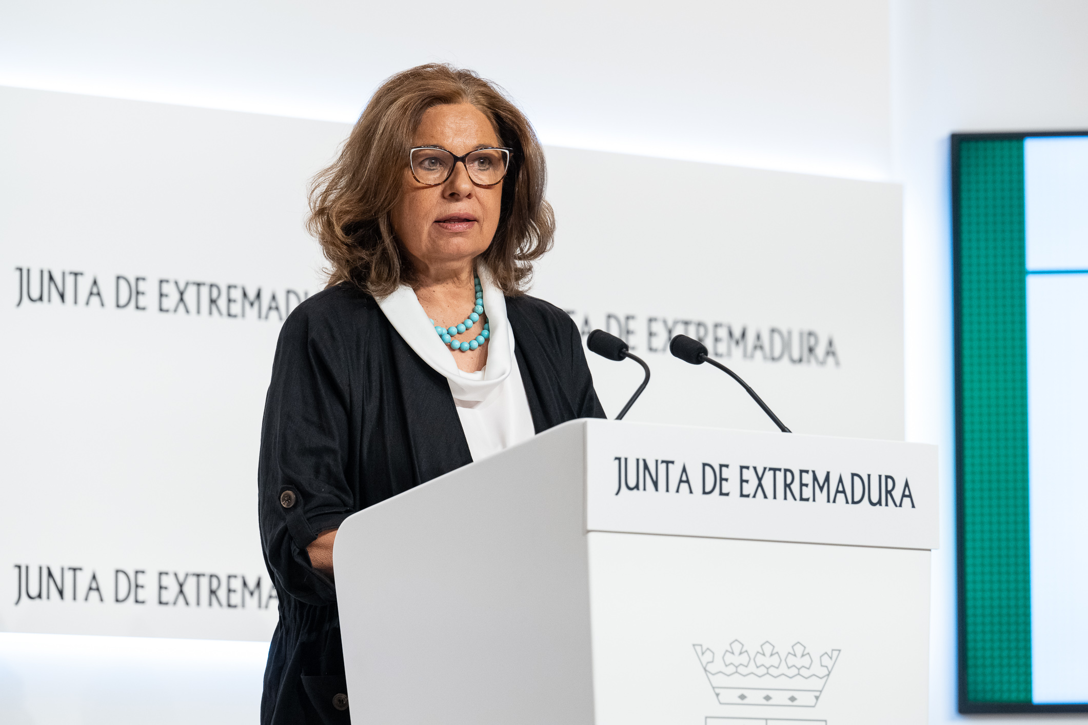Pilar Blanco-Morales en su comparecencia tras reunión del Consejo de Gobierno 2