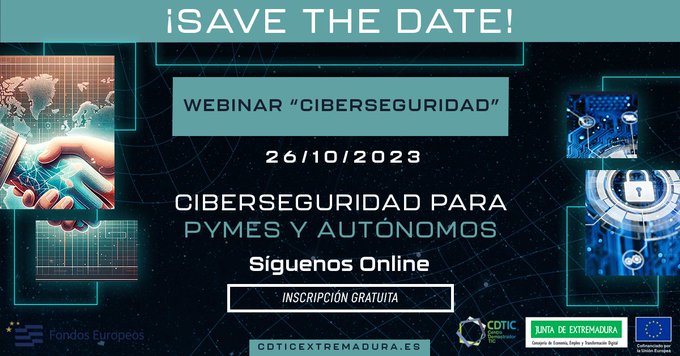 Imagen del artículo Digitalización Regional celebrará el jueves una jornada con la que analizar la ciberseguridad para pymes y autónomos