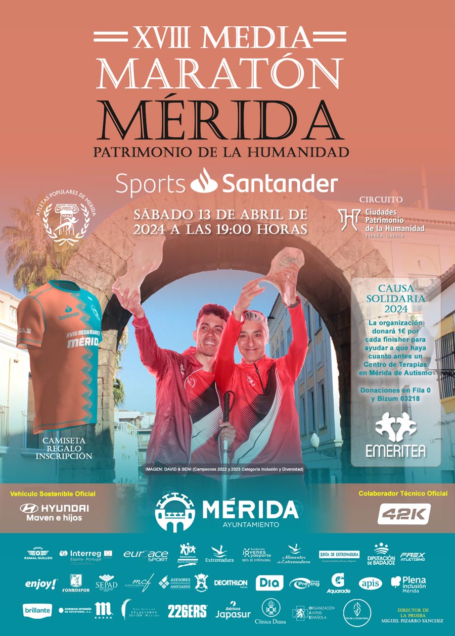 Image 0 of article La Junta subraya la Media Maratón de Mérida como una de las pruebas deportivas destacadas del Circuito Euroace Sport
