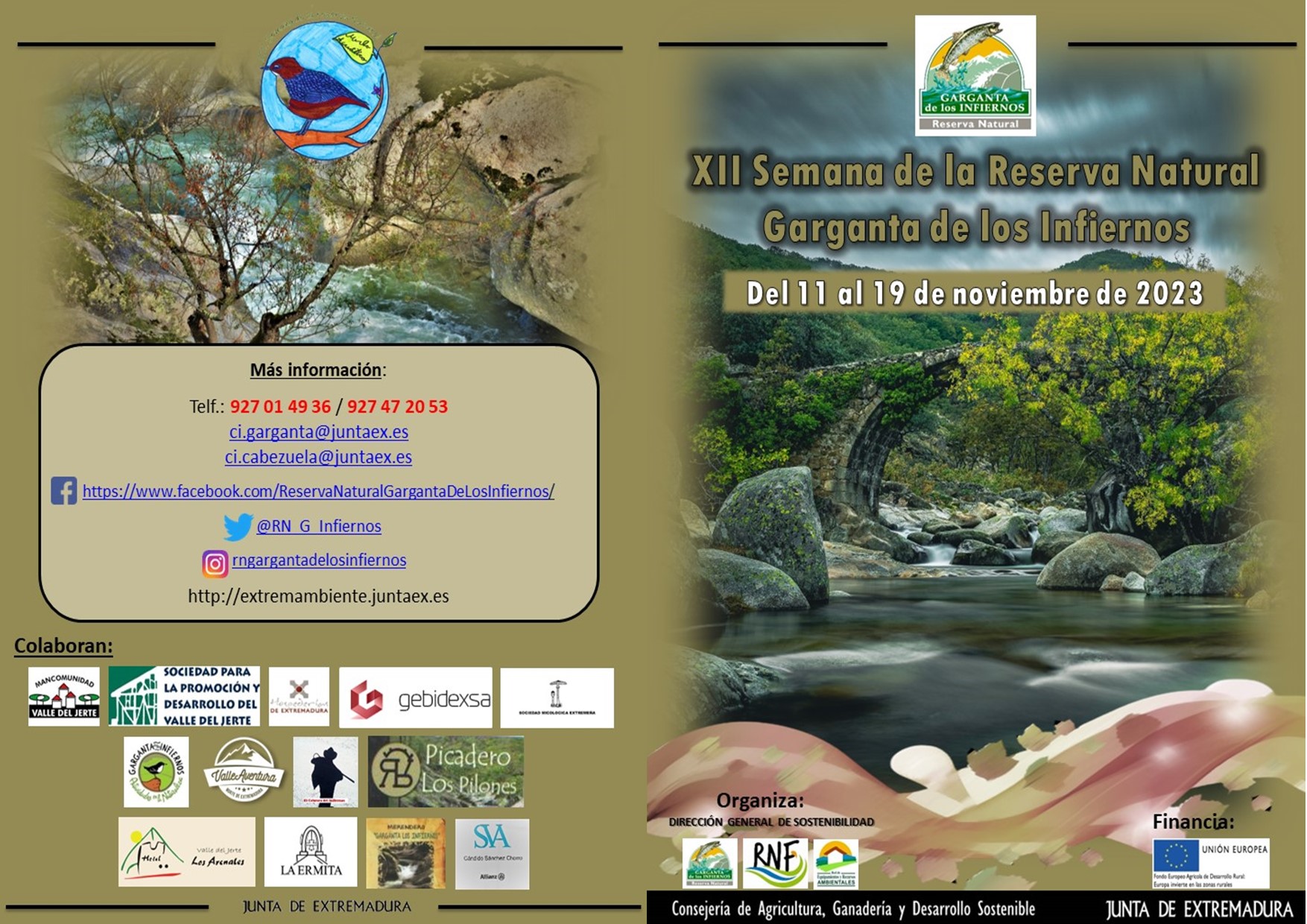 Imagen del artículo La XII Semana de la Reserva Natural de la Garganta de los Infiernos se celebra del 11 al 19 de noviembre en el Valle del Jerte