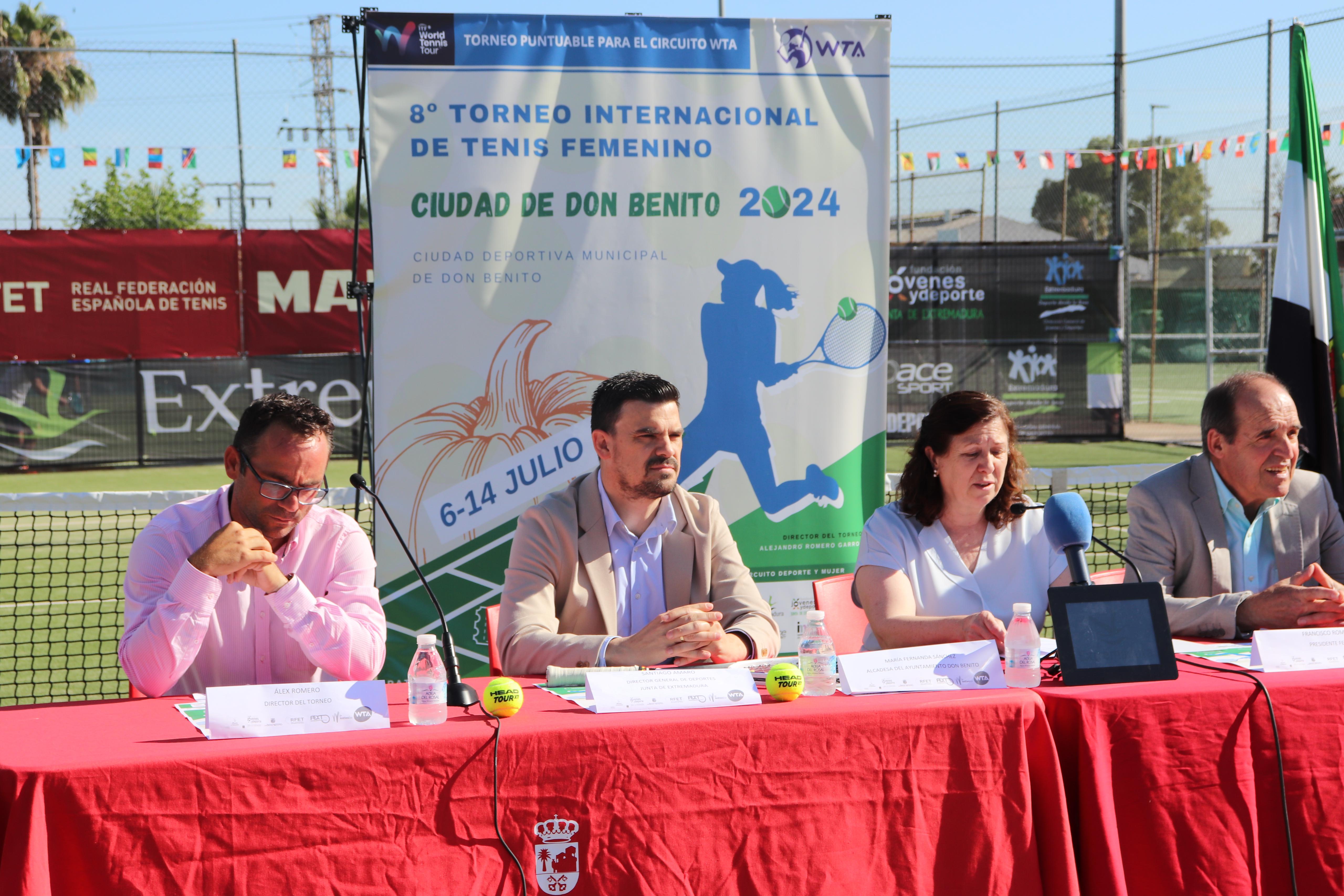 Image 0 of article La Junta de Extremadura apoya el VIII Torneo Internacional de Tenis Femenino que se celebrará en Don Benito del 6 al 14 de julio