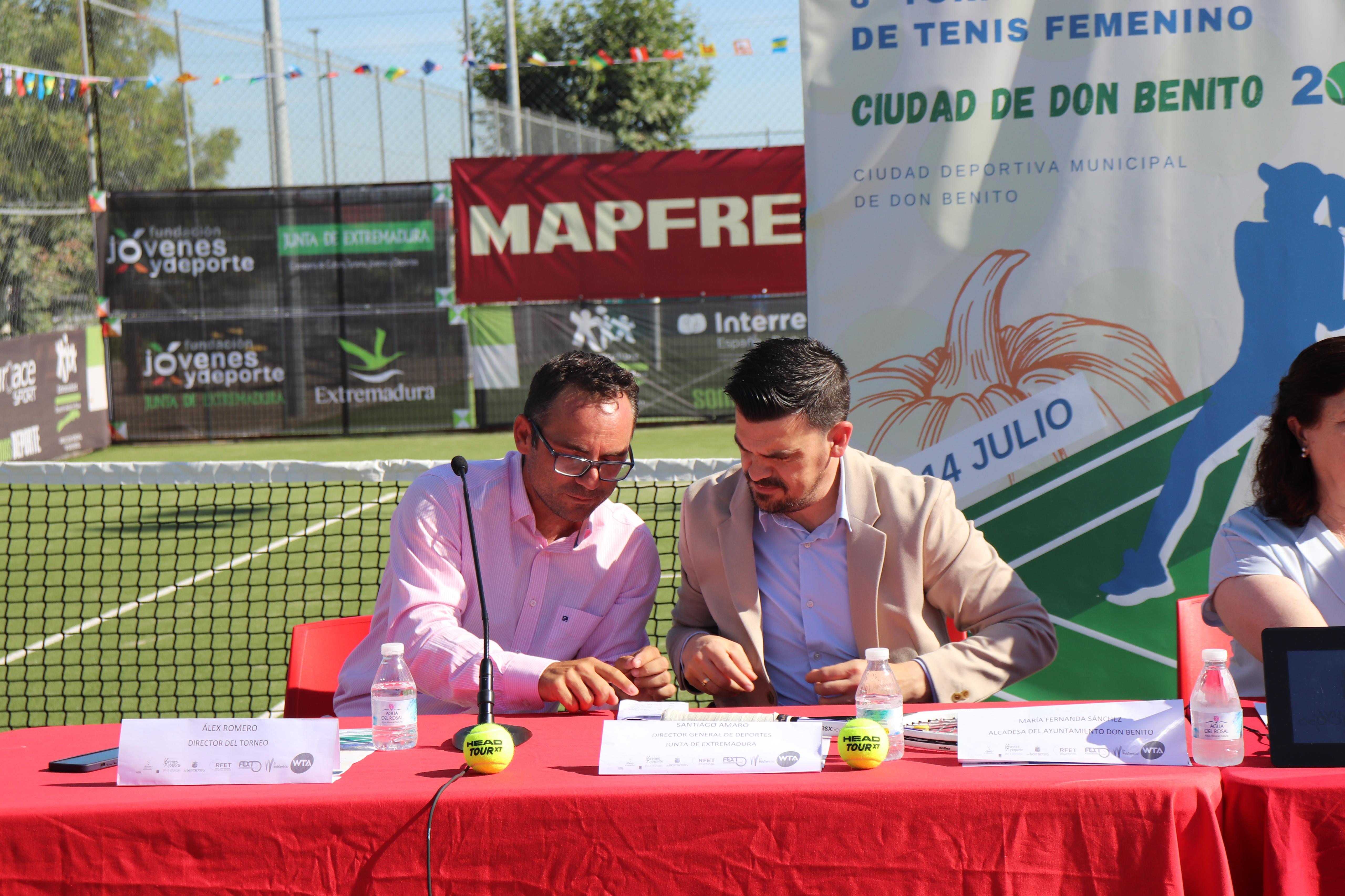 Image 1 of article La Junta de Extremadura apoya el VIII Torneo Internacional de Tenis Femenino que se celebrará en Don Benito del 6 al 14 de julio