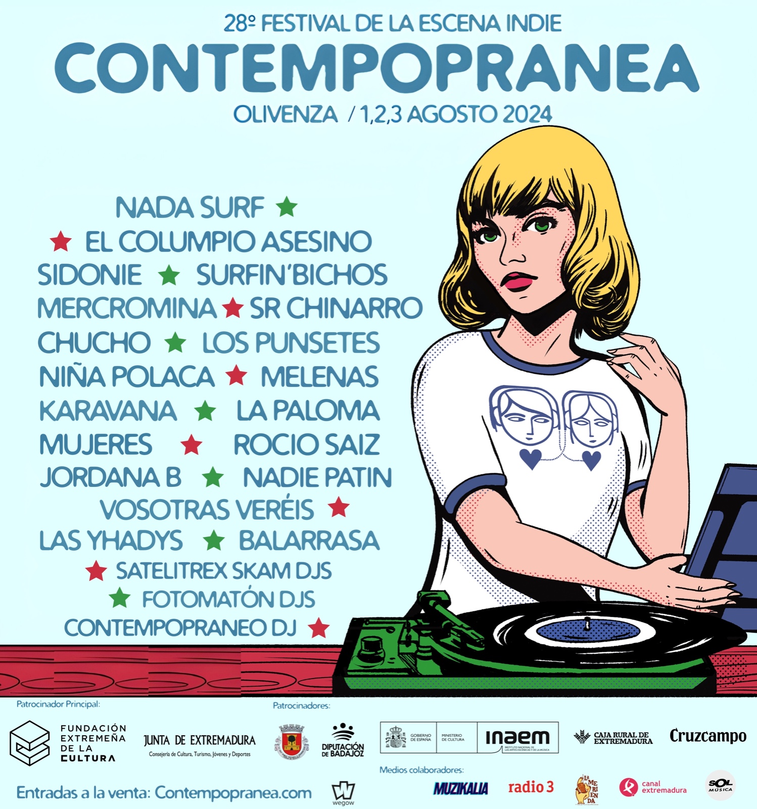 Image 0 of article La 28º edición del 'Festival Contempopránea' se celebrará en Olivenza del 1 al 3 de agosto