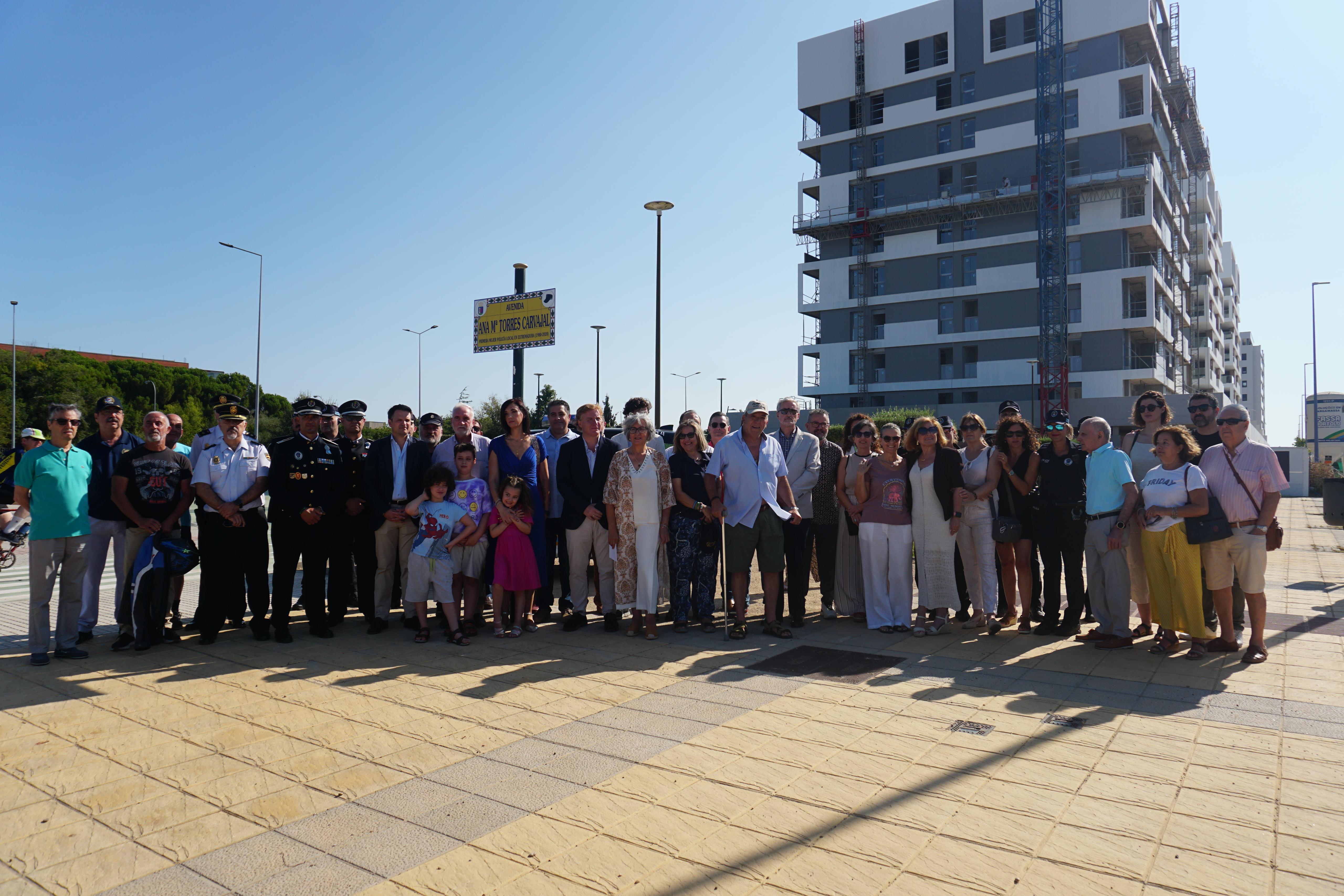 Inauguración de la avenida Ana María Torres Carvajal.