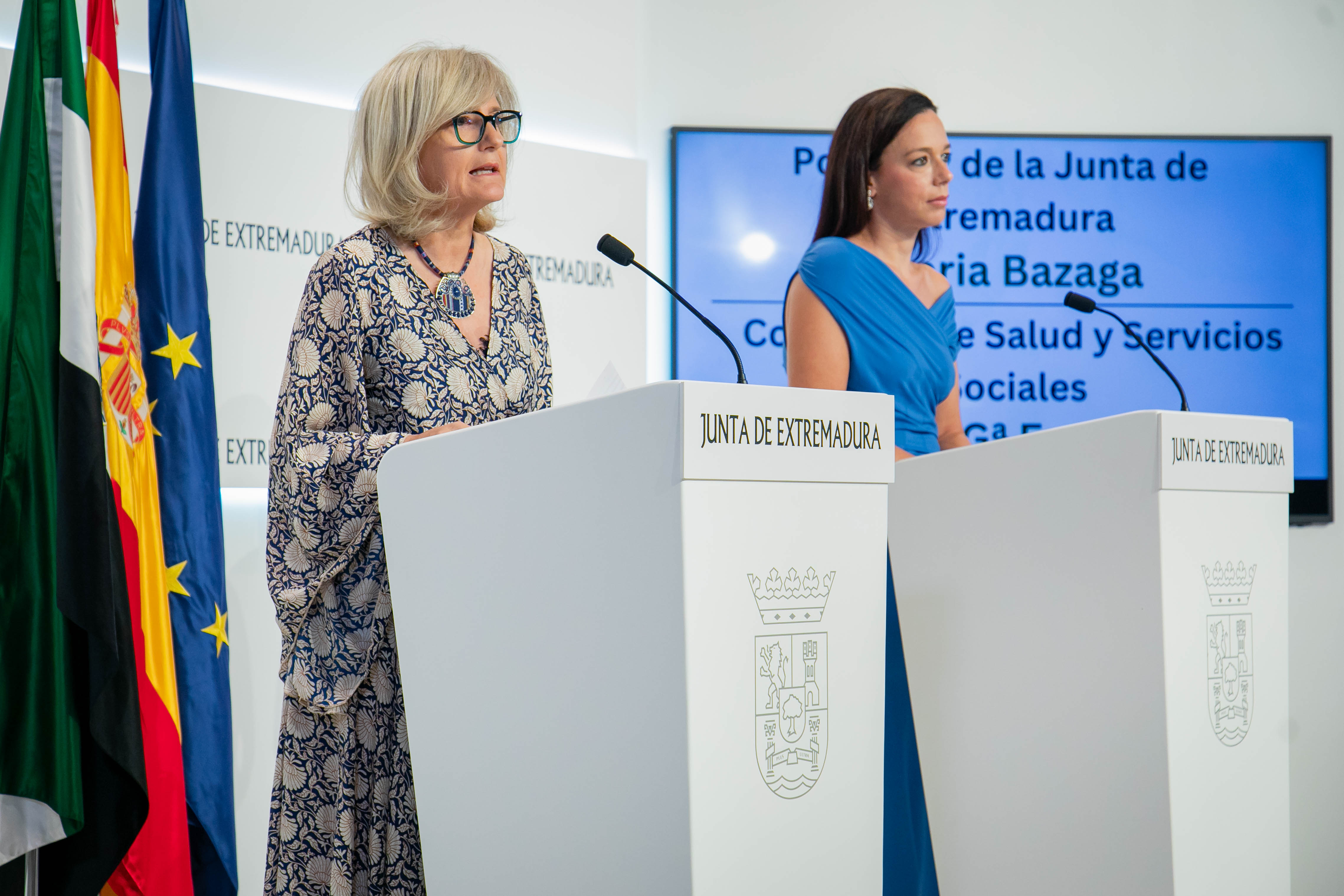 Imagen de la rueda de prensa posterior a la reunión del Consejo de Gobierno