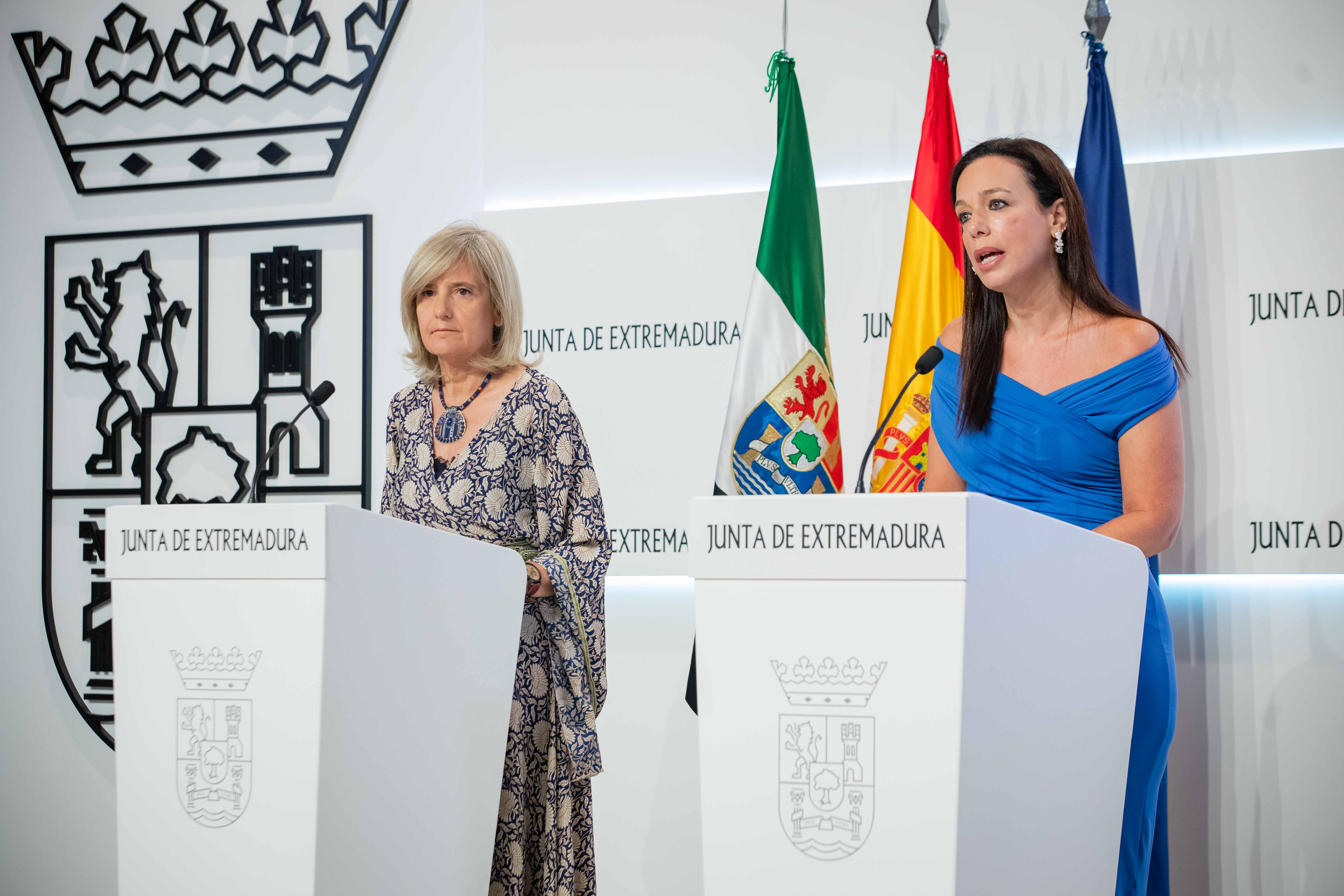 Imagen de la rueda de prensa posterior a la reunión del Consejo de Gobierno