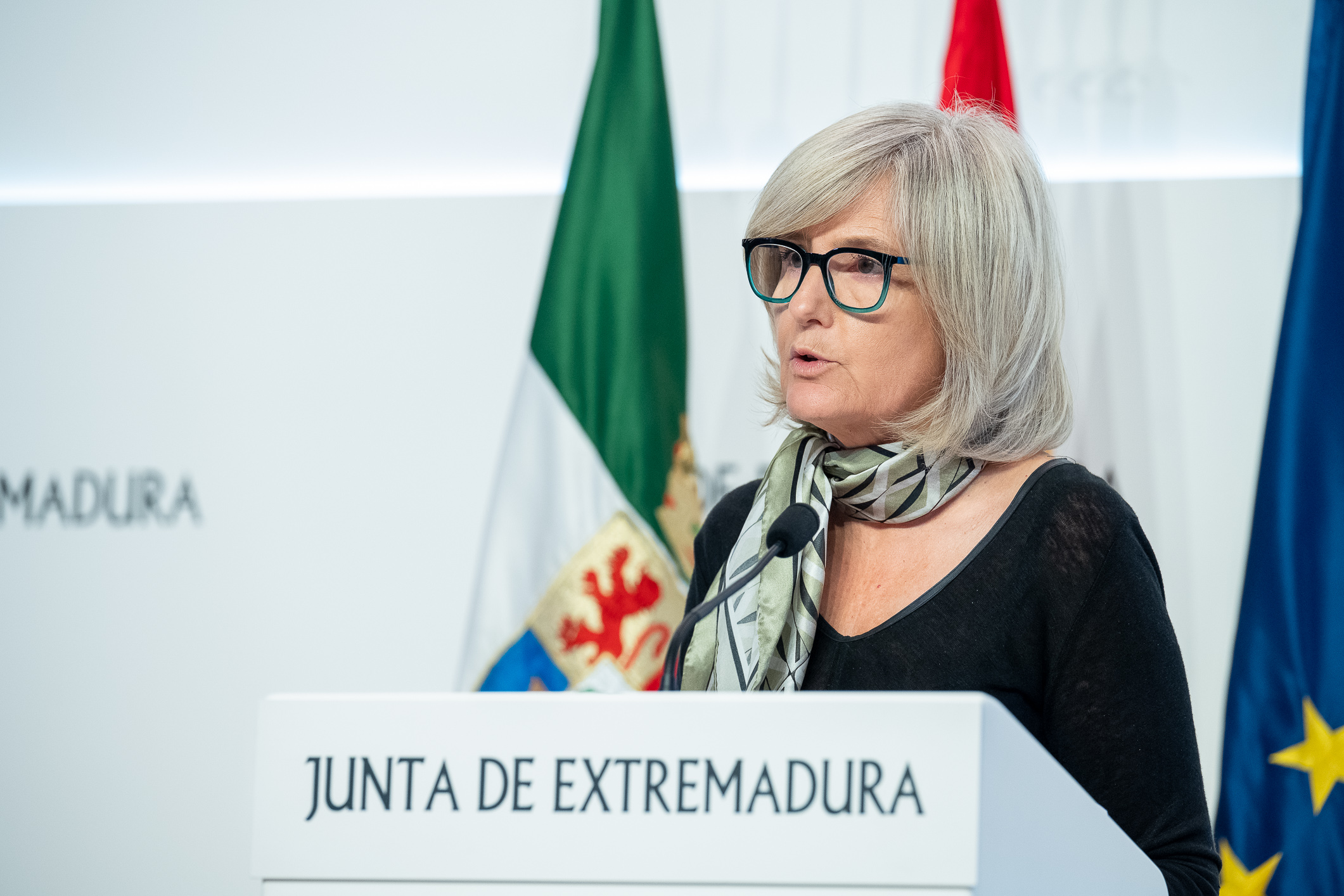 Foto de la rueda de prensa posterior al Consejo de Gobierno