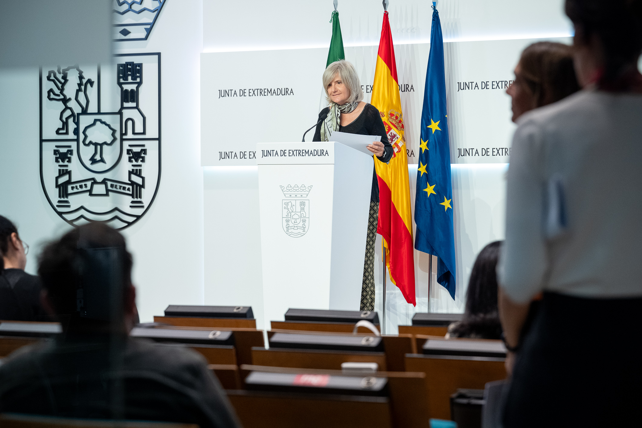 Foto de la rueda de prensa posterior al Consejo de Gobierno