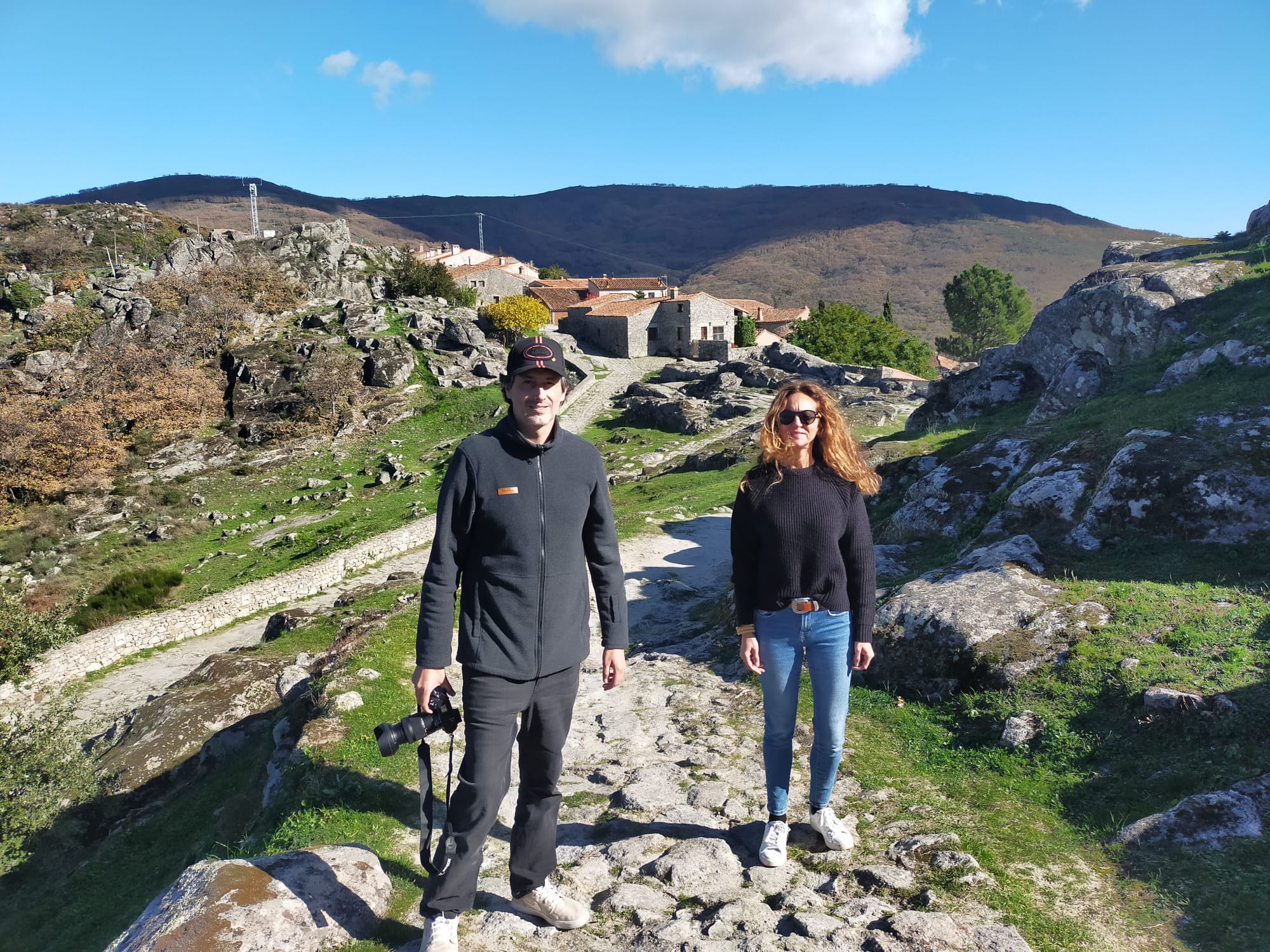 Los dos periodistas realizan visita a Extremadura.