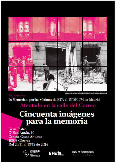 Foto de Cáceres acoge una exposición en recuerdo a las víctimas del atentado terrorista de ETA en la Calle del Correo de Madrid