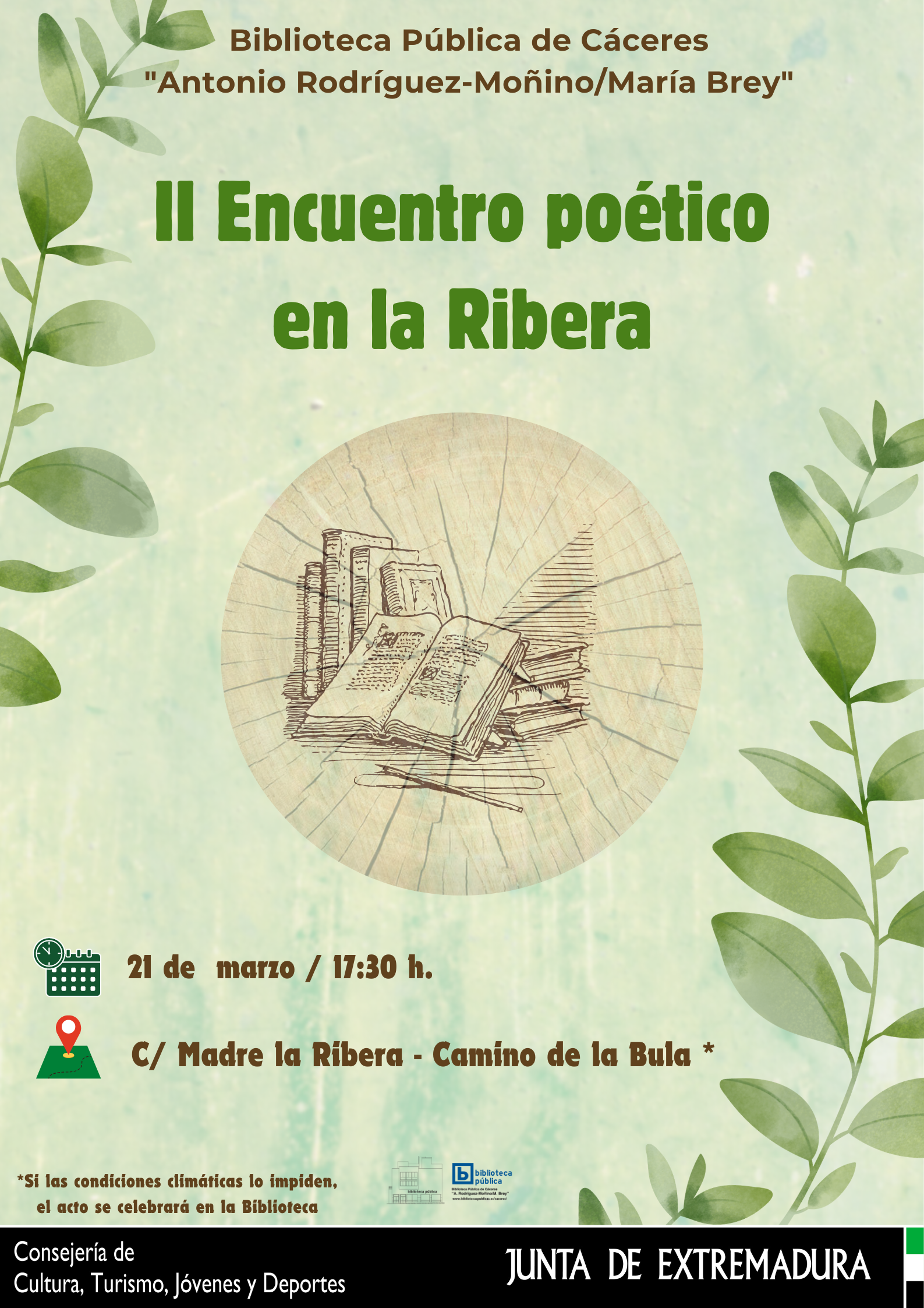 Image 1 of article La Biblioteca de Cáceres organiza el taller 'Hablemos de poesía' con motivo del Día Mundial de la Poesía