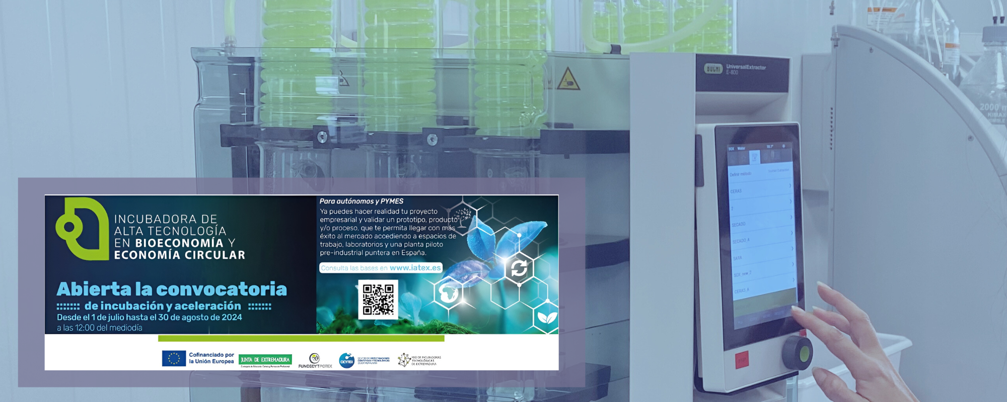 Foto de Abierta la convocatoria para proyectos empresariales en la Incubadora de Alta Tecnología en Bioeconomía y Economía Circular